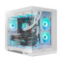 Nox Caja Gaming Semitorre Nox Hummer Astra Neo Blanca con Cristal Templado Panorámico Frameless, Compatible ATX, Gráficas 400mm, 9 Ventiladores